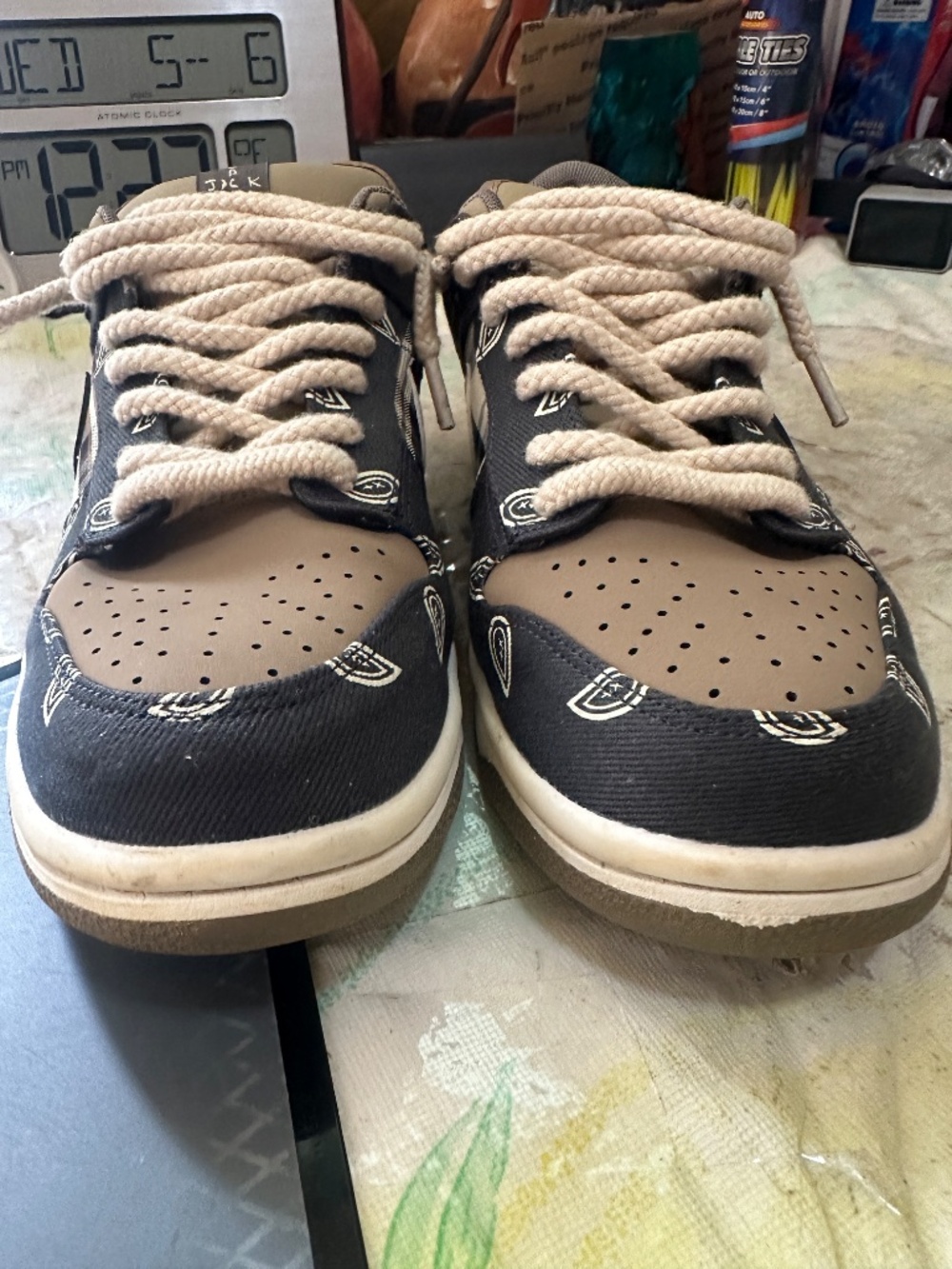 Nike SB Dunk Low Travis Scott Men’s Size 8.5 Cactus Jack CT5053 001 Premium QS - Picture 6 of 16